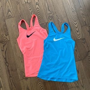 Neon Nike Racerback Tanks-Set of 2
